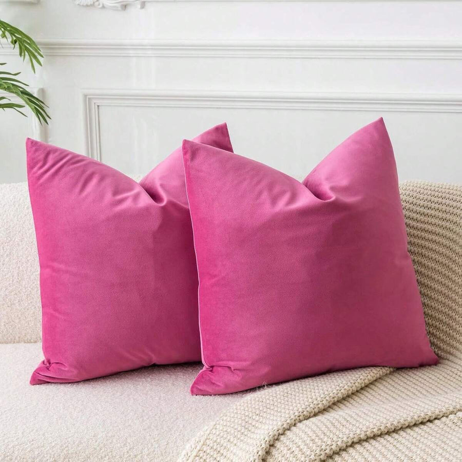 1pc Coral Velvet Decorative Pillow Cover, Home Decor